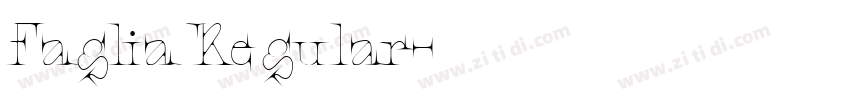 Faglia Regular字体转换